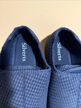 Silverts Men's Navy Slip-On Loafers